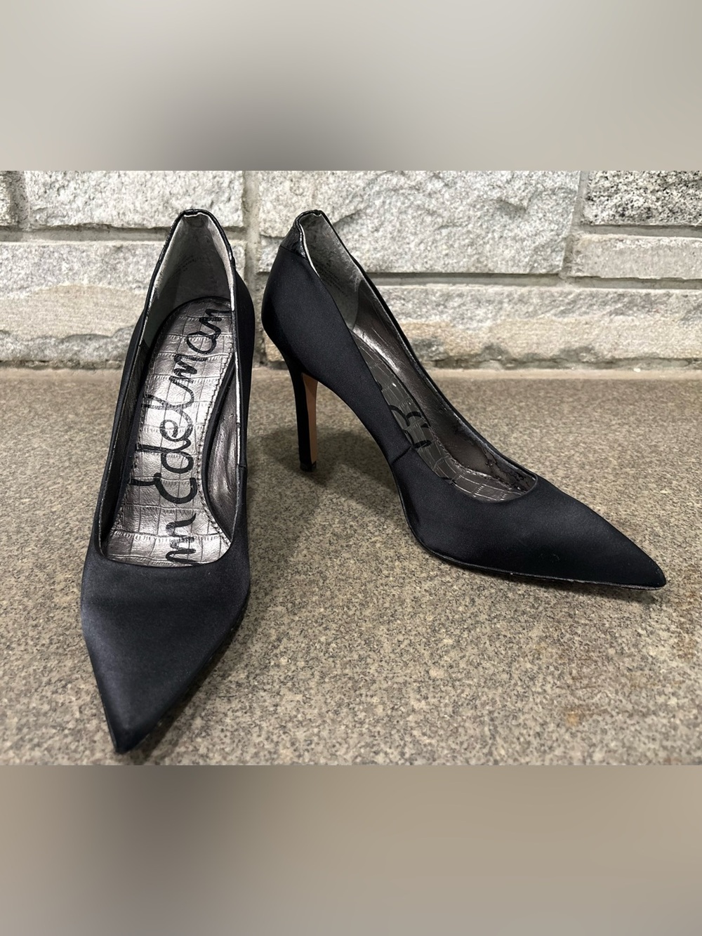 Women’s Sam Edelman Hazel Pointed Toe Satin Pumps - Size 9M